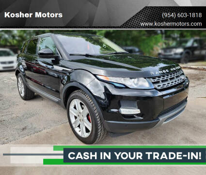 2015 Land Rover Range Rover Evoque for sale at Kosher Motors in Hollywood FL