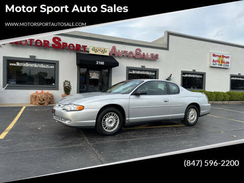 2000 Chevrolet Monte Carlo for sale at Motor Sport Auto Sales in Waukegan IL