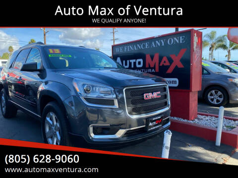 2013 GMC Acadia for sale at Auto Max of Ventura in Ventura CA