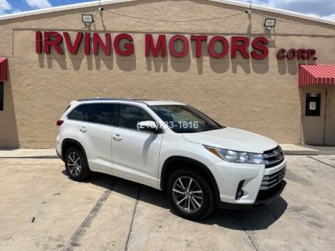 2018 Toyota Highlander for sale at Irving Motors Corp in San Antonio TX
