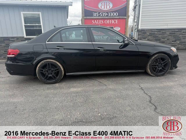 Black 2016 Mercedes-Benz E-Class E 400 4MATIC AWD E 400 4MATIC 4dr Sedan 2