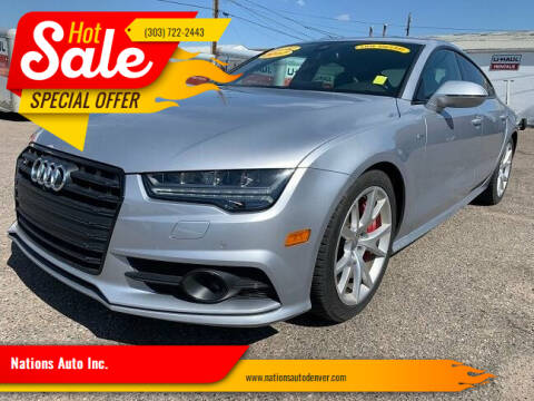 2017 Audi S7 for sale at Nations Auto Inc. in Denver CO
