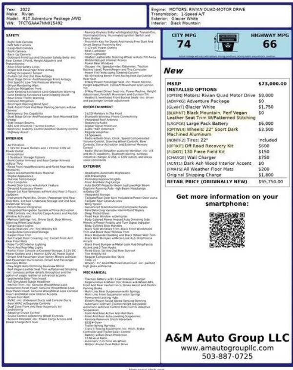 2022 Rivian R1T Adventure