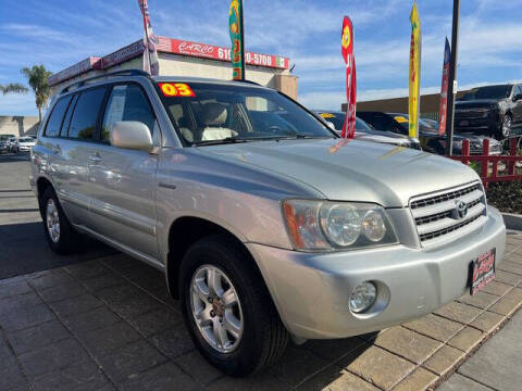 2003 Toyota Highlander for sale at CARCO OF POWAY in Poway CA