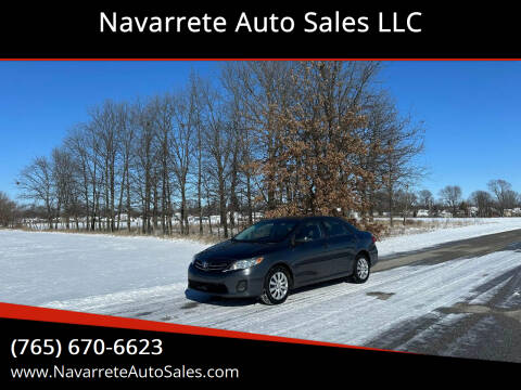 2013 Toyota Corolla for sale at Navarrete Auto Sales LLC in Frankfort IN