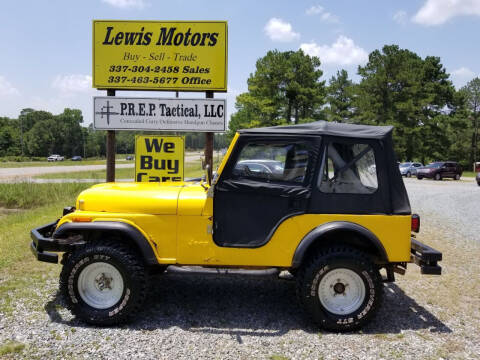 1981 Jeep CJ-5 for sale at Lewis Motors LLC in Deridder LA