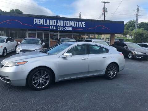 2013 Acura TL for sale at Penland Automotive Group in Laurens SC