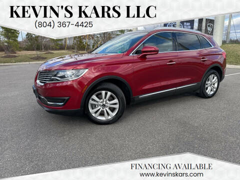 2017 Lincoln MKX for sale at Kevin's Kars LLC in Richmond VA