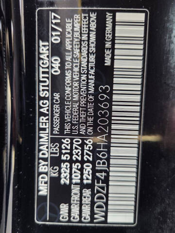 2017 Mercedes-Benz E-Class E 300