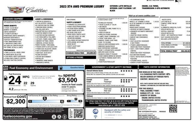 2023 Cadillac XT4 Premium Luxury