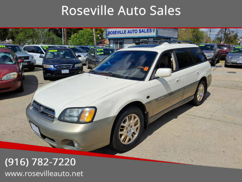2002 Subaru Outback for sale at Roseville Auto Sales in Roseville CA