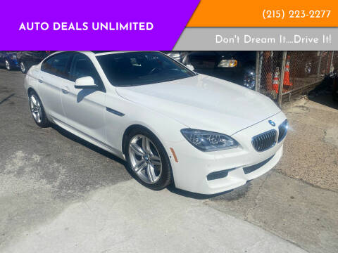 2014 BMW 6 Series for sale at AUTO DEALS UNLIMITED in Philadelphia PA