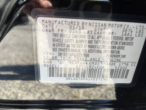 2018 Nissan Sentra SR