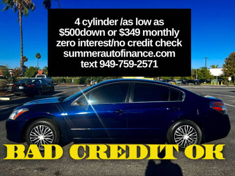 2012 Nissan Altima for sale at SUMMER AUTO FINANCE in Costa Mesa CA
