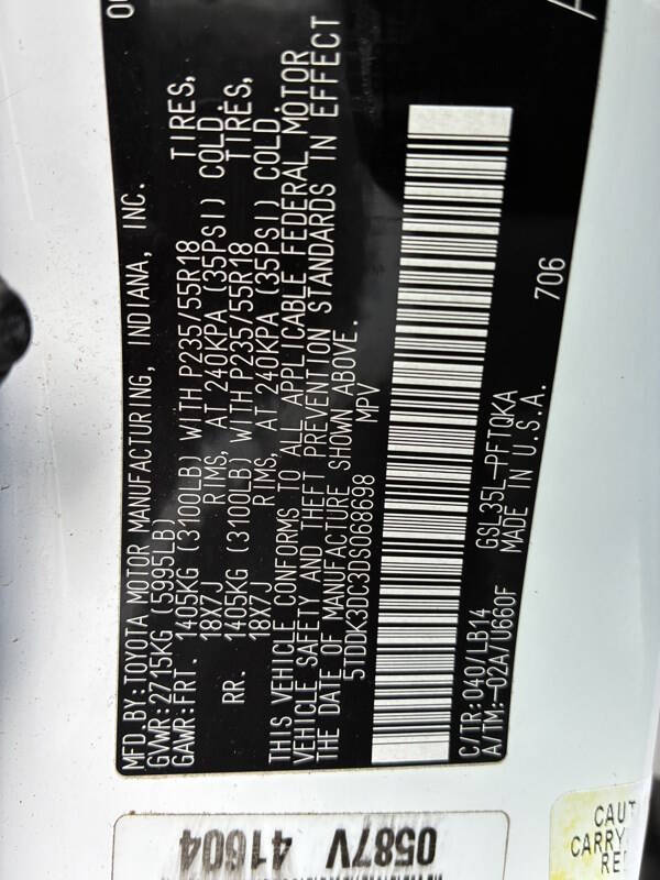 2013 Toyota Sienna XLE 7-Passenger