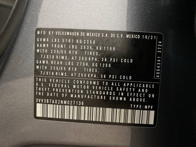 2022 Volkswagen Tiguan SE