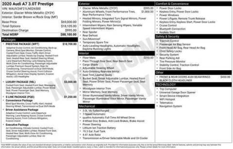 2020 Audi A7 quattro Prestige 55 TFSI