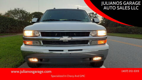 2003 Chevrolet Suburban for sale at JULIANO'S GARAGE AUTO SALES LLC in Ocoee FL