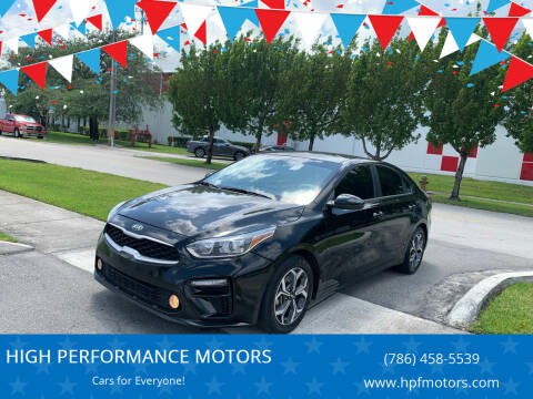 2020 Kia Forte for sale at HIGH PERFORMANCE MOTORS in Hollywood FL