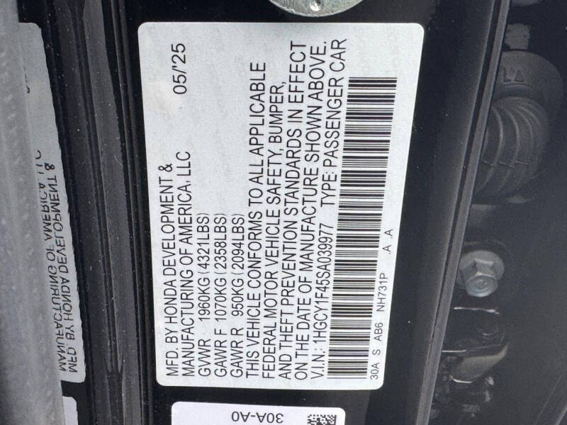 2025 Honda Accord SE