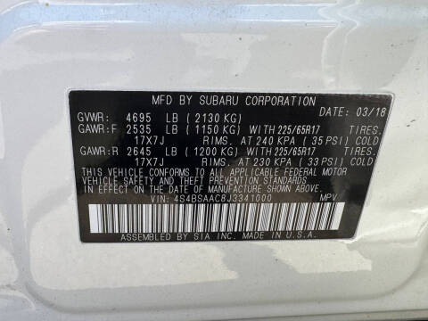 2018 Subaru Outback 2.5i