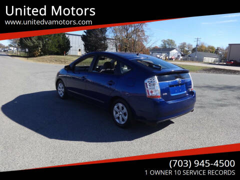 2008 Toyota Prius for sale at United Motors in Fredericksburg VA