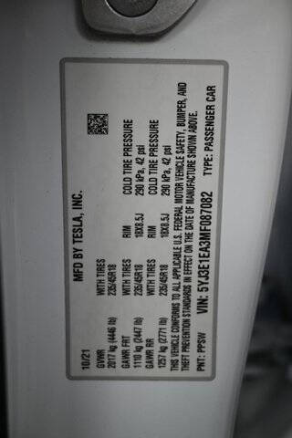 2021 Tesla Model 3 Standard Range Plus