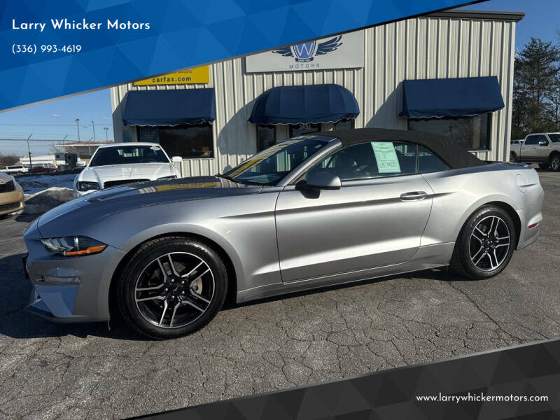 2020 Ford Mustang for sale at Larry Whicker Motors in Kernersville NC