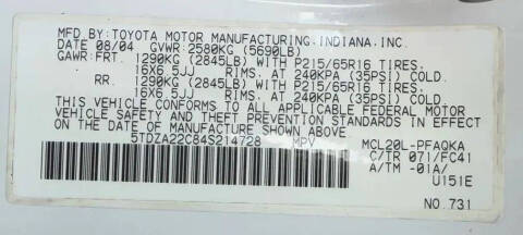 2004 Toyota Sienna XLE Limited 7 Passenger