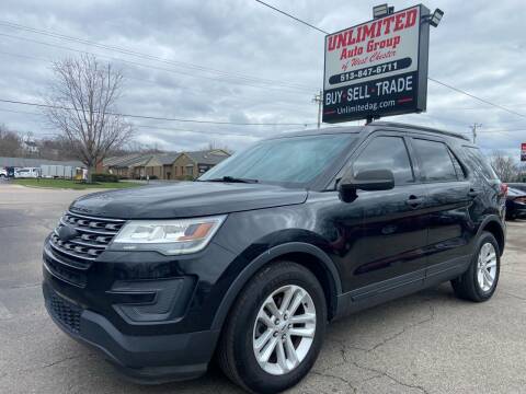 2016 Ford Explorer for sale at Unlimited Auto Group in West Chester OH
