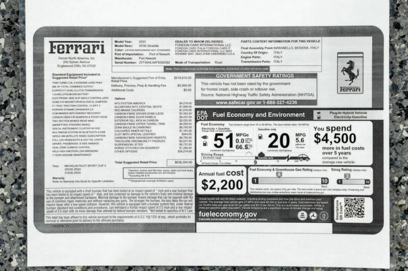 2023 Ferrari SF90 Stradale