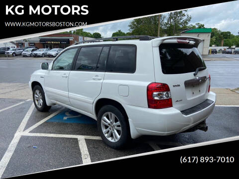 2006 Toyota Highlander Hybrid for sale at KG MOTORS in West Newton MA