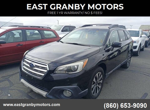 2016 Subaru Outback for sale at EAST GRANBY MOTORS in East Granby CT