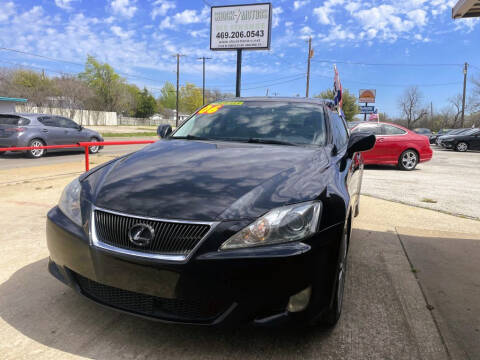 2006 Lexus IS 250 for sale at Shock Motors in Garland TX