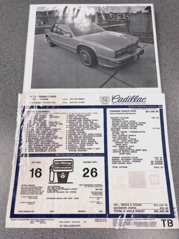 1991 Cadillac Eldorado