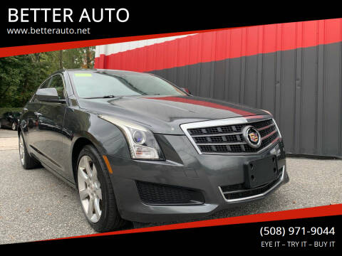 2014 Cadillac ATS for sale at BETTER AUTO in Attleboro MA