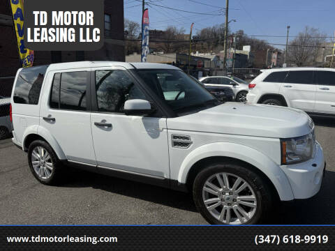 2012 Land Rover LR4 for sale at TD MOTOR LEASING LLC in Staten Island NY