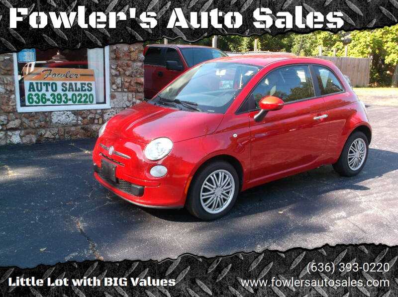 2013 FIAT 500 for sale at Fowler's Auto Sales in Pacific MO