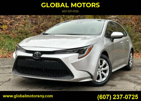 2021 Toyota Corolla for sale at GLOBAL MOTORS in Binghamton NY