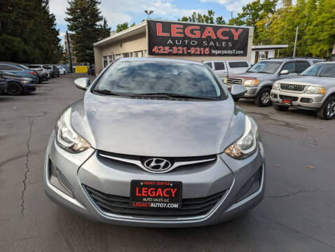 2016 Hyundai Elantra for sale at Legacy Auto Sales LLC in Seattle WA