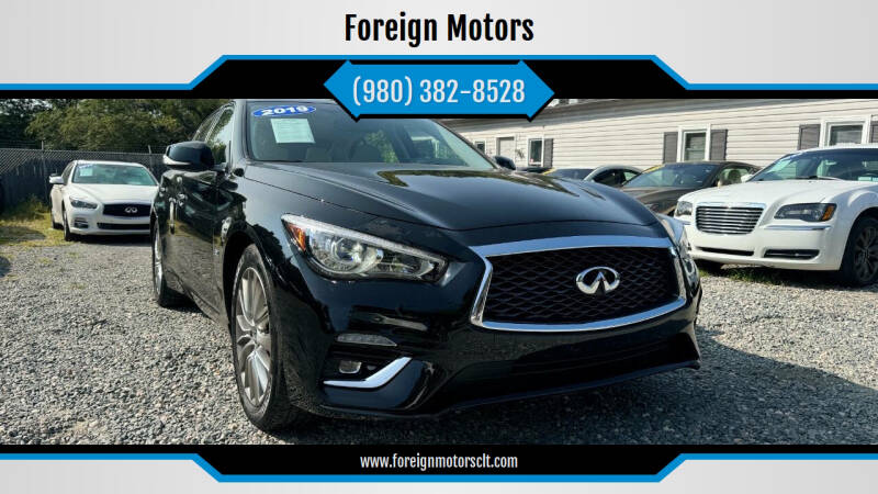 2019 Infiniti Q50 for sale at Foreign Motors in Kannapolis NC