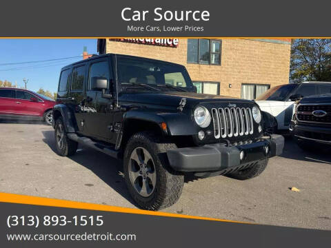 2017 Jeep Wrangler Unlimited for sale at Car Source in Detroit MI