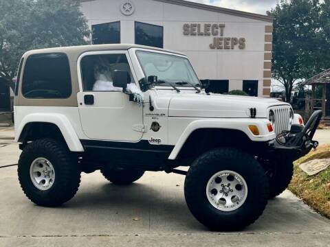 2001 Jeep Wrangler for sale at SELECT JEEPS INC in League City TX