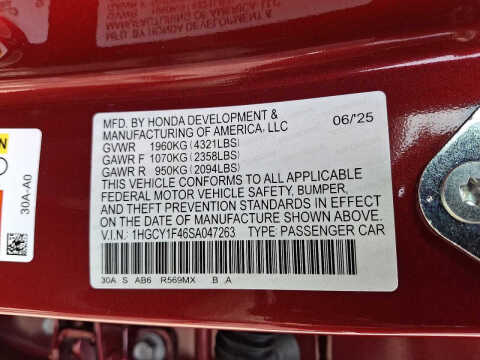 2025 Honda Accord SE