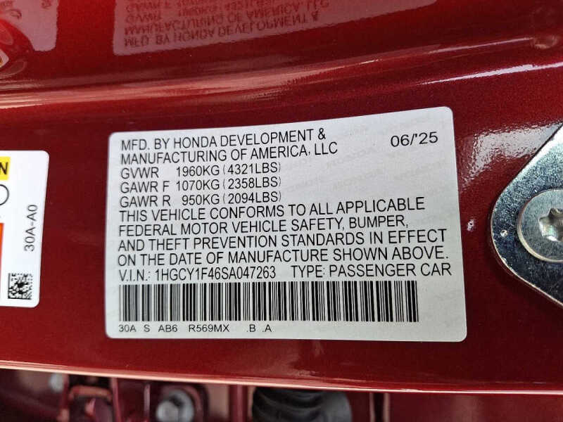 2025 Honda Accord SE