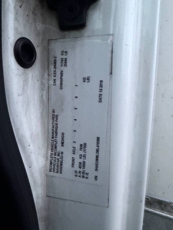 2021 International MV607