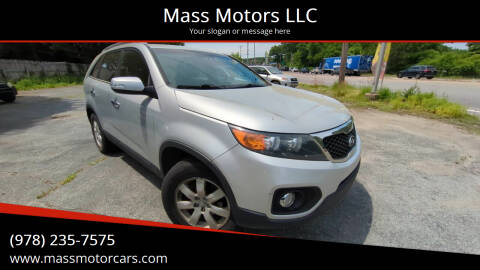 2013 Kia Sorento for sale at Mass Motors LLC in Worcester MA