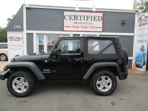 2011 Jeep Wrangler for sale at CERTIFIED MOTORCAR LLC in Roselle Park NJ