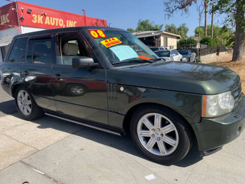 2008 Land Rover Range Rover for sale at 3K Auto in Escondido CA