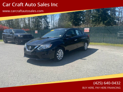 2016 Nissan Sentra for sale at Car Craft Auto Sales Inc in Lynnwood WA